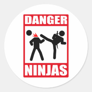 Ninja Academy Okinawa tötet Bill Runder Aufkleber
