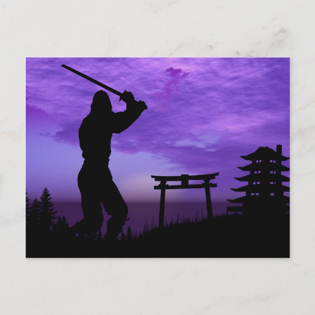 Ninja Attack Postkarte (Vorderseite)