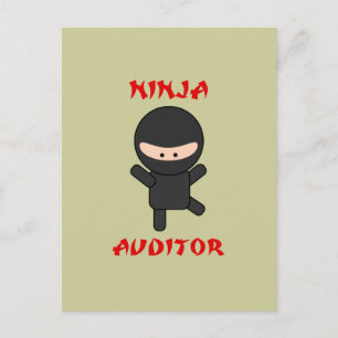 Ninja-Auditor Postkarte