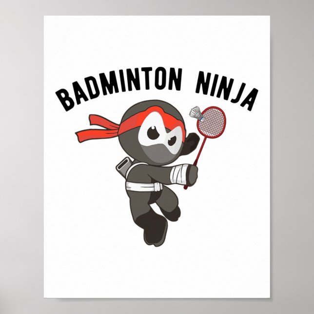 Ninja Badminton Poster (Vorne)