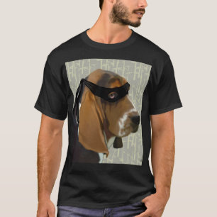 Ninja Basset Hound Hund T-Shirt
