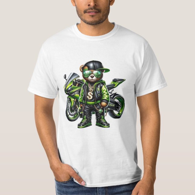 ninja bike bear T-Shirt (Vorderseite)