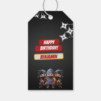 Ninja Birthday Geschenkanhänger