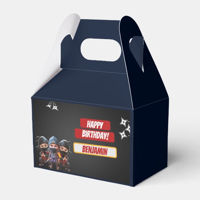 Ninja Birthday Geschenkschachtel (Vorderseite)