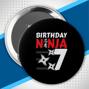 Ninja Birthday Party - Birthday Ninja 7 Button