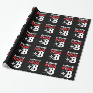 Ninja Birthday Party - Birthday Ninja 8 Geschenkpapier