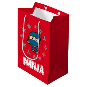 Ninja Boy Christmas Mittlere Geschenktüte