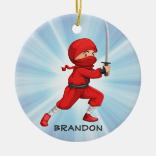 Ninja Boy Design Ornament