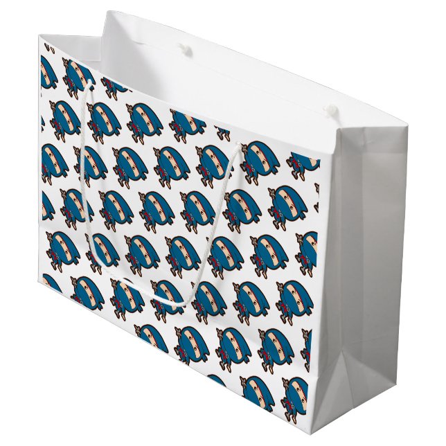 Ninja Boy Große Geschenktüte (Vorderseite Schrägansicht)