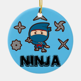 Ninja Boy Keramik Ornament