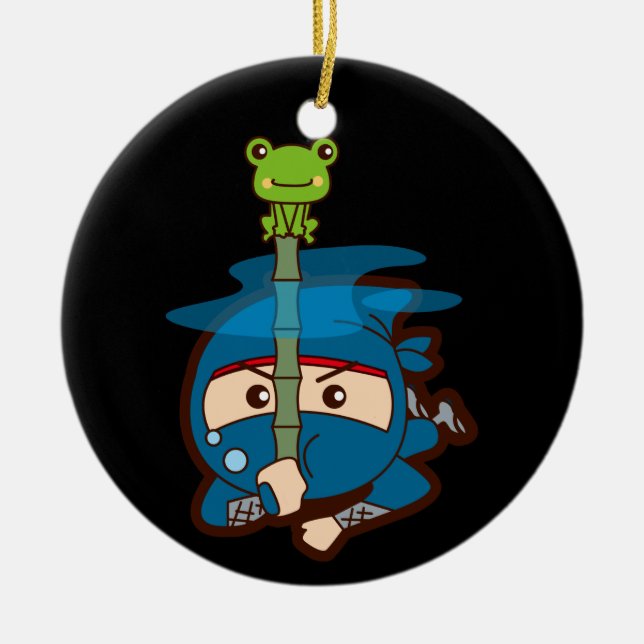 Ninja Boy Keramikornament (Vorne)