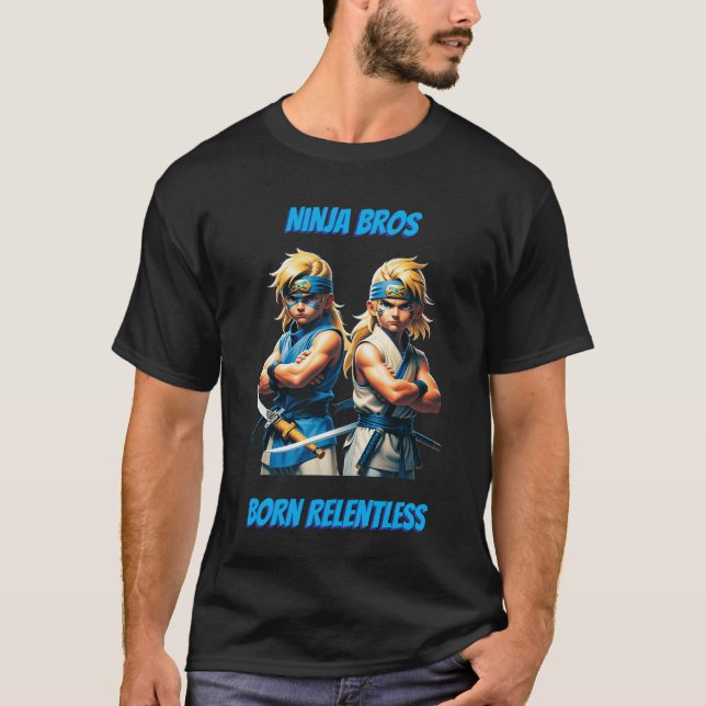 Ninja Bros Born Relentless Basic  T-Shirt (Vorderseite)