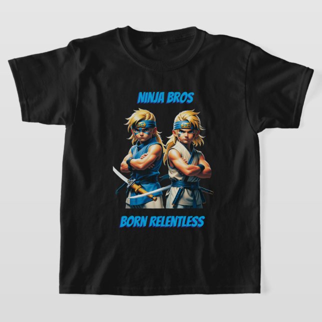 Ninja Bros Born Relentless Jugend  T-Shirt (Ablage )