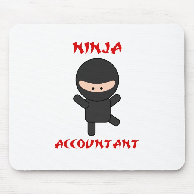 Ninja Buchhalter Mousepad (Vorne)