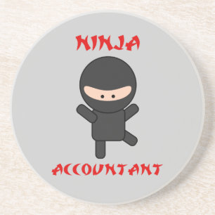 Ninja Buchhalter Sandstein Untersetzer