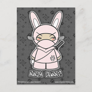 Ninja Bunny ! Carte postale