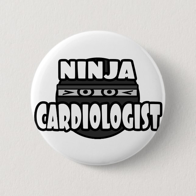 Ninja Cardiologin Button (Vorderseite)