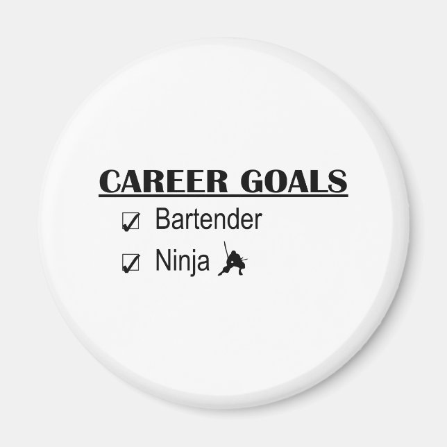 Ninja Career Goals - Barkeeper Magnet (Vorne)
