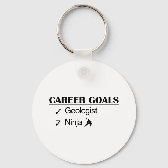 Ninja Career Goals - Geologe Schlüsselanhänger (Vorderseite)