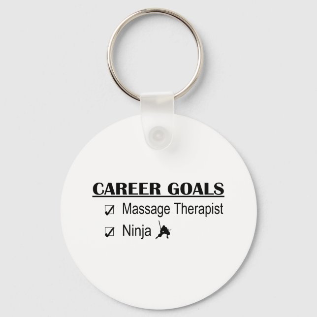 Ninja Career Goals - Massagetherapeut Schlüsselanhänger (Vorderseite)