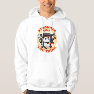 Ninja Cat Größer als Sie denken Hoodie