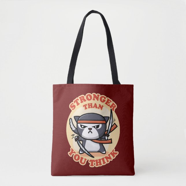 Ninja Cat | Größer als Sie denken Tasche (Vorderseite)