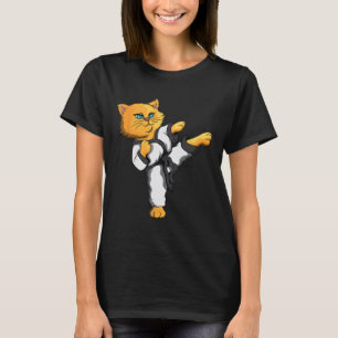 Ninja Cat Karate Martial Arts Taekwondo Cat Eigent T-Shirt