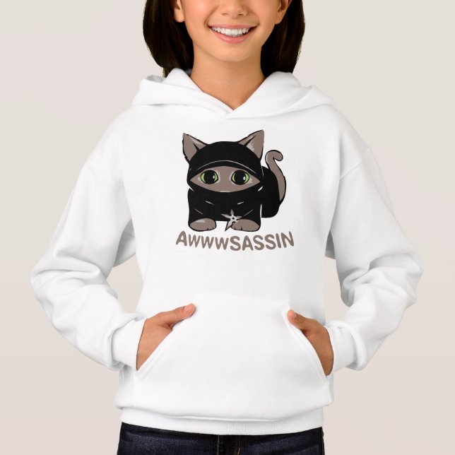 Ninja Cat Kids Shirt (Vorderseite)