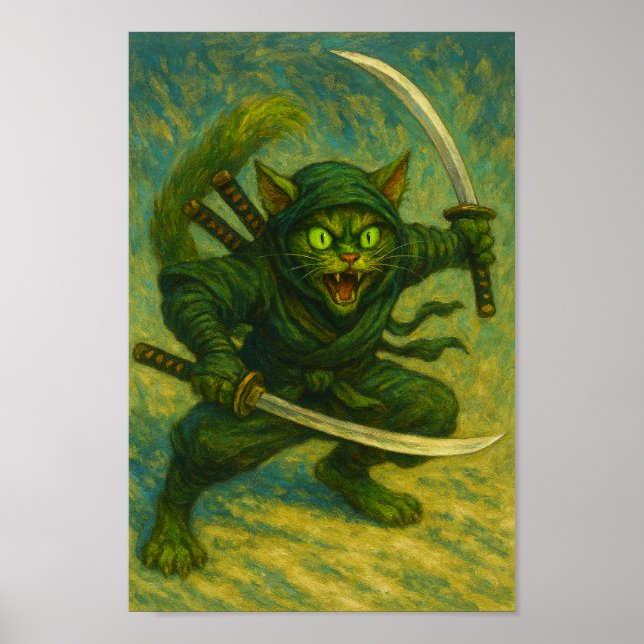 Ninja Cat Poster (Vorne)