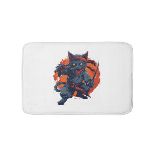 Ninja Cat Stealth Badematte