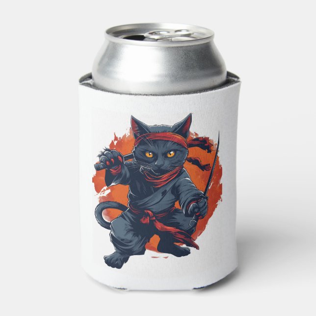 Ninja Cat Stealth Dosenkühler (Kanne Vorderseite)