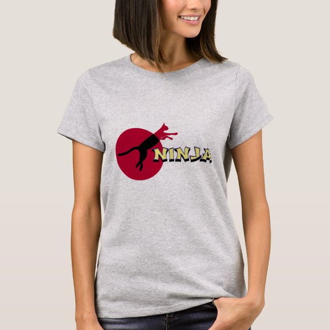 Ninja Cat T-Shirt (Vorderseite)