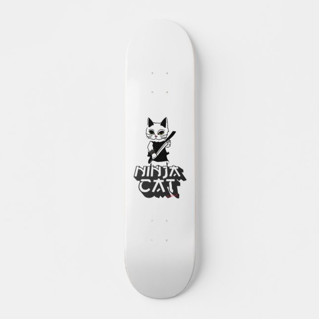 Ninja cat T - Shirt Hoodie Skateboard (Vorne)