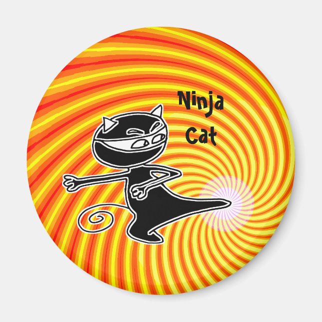 Ninja Chat Firekick Magnet (Devant)