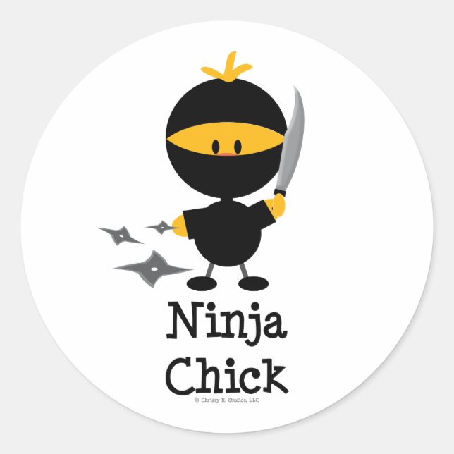 Ninja Chick Stickers (Vorderseite)