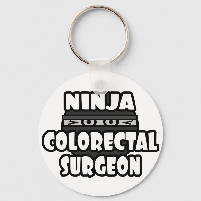 Ninja Colorectal Surgeon Schlüsselanhänger (Vorderseite)