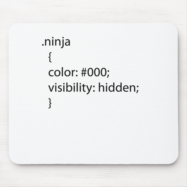 Ninja css Definition Mousepad (Vorne)