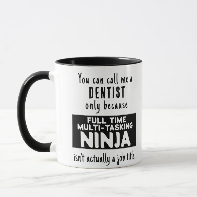 Ninja Dentist Tasse (Links)
