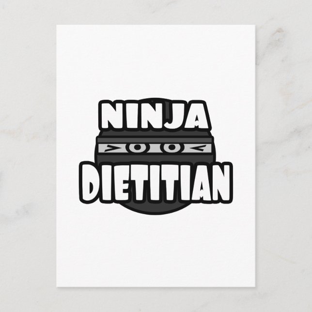 Ninja Dietitian Postkarte (Vorderseite)