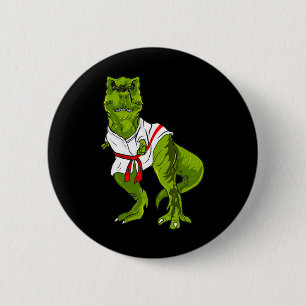 Ninja-Dinosaur-Märtyrer Kunst lustige Judo Karate Button