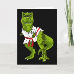 Ninja-Dinosaur-Märtyrer Kunst lustiger Judo Karate Karte
