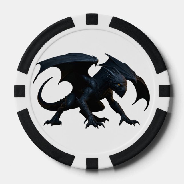 Ninja-Drache Pokerchips (Vorderseite)