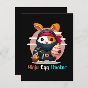 Ninja Egg Hunter Feiertagskarte
