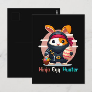 Ninja Egg Hunter Postkarte