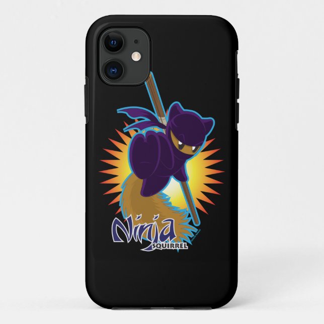 Ninja Eichhörnchen Case-Mate iPhone Hülle (Rückseite)