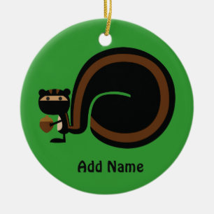 Ninja Eichhörnchen Keramikornament