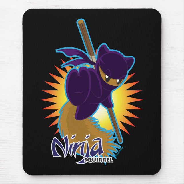 Ninja Eichhörnchen Mousepad (Vorne)