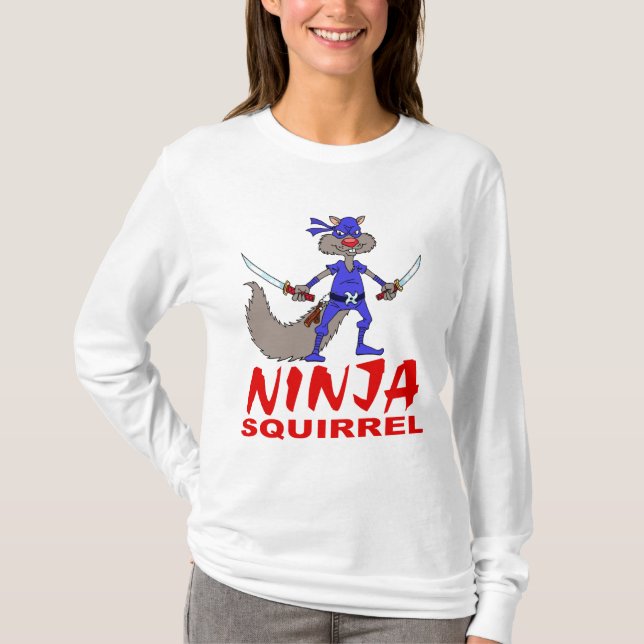Ninja Eichhörnchen T-Shirt (Vorderseite)