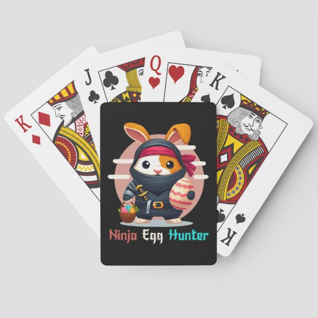 Ninja-Eier-Jäger Spielkarten (Rückseite)