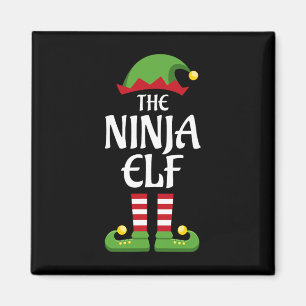 Ninja-Elfen-Familien-Matching-Group-Weihnachtsoutf Magnet